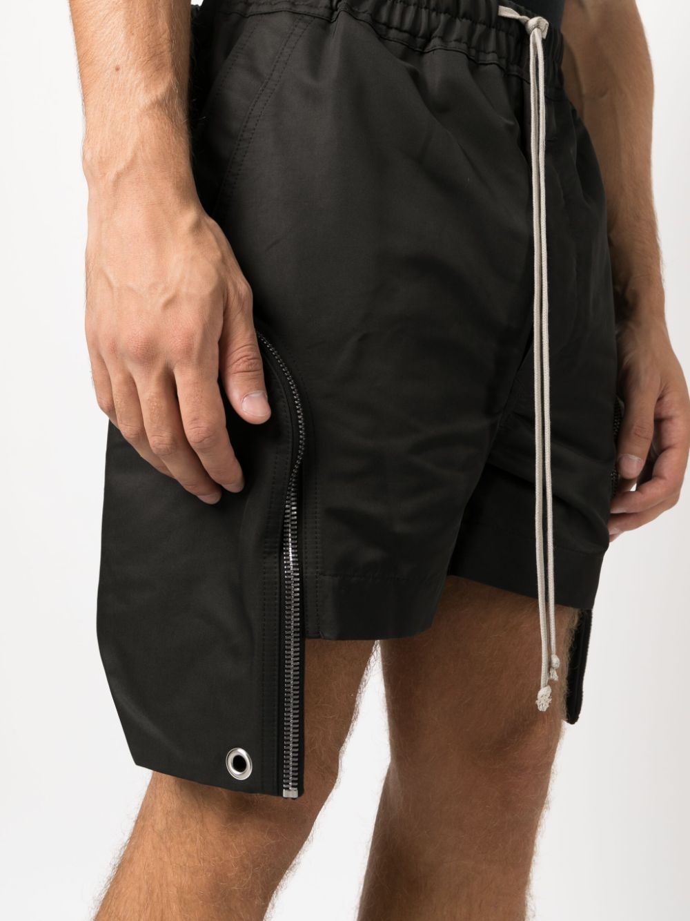 drawstring-waist track shorts - 5