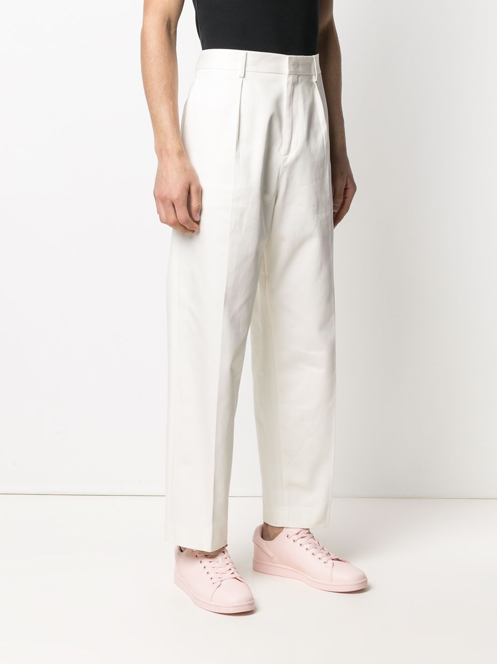 mid-rise straight-leg trousers - 3