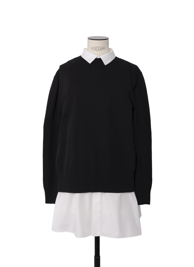 Poplin x Cotton Knit Dress 1