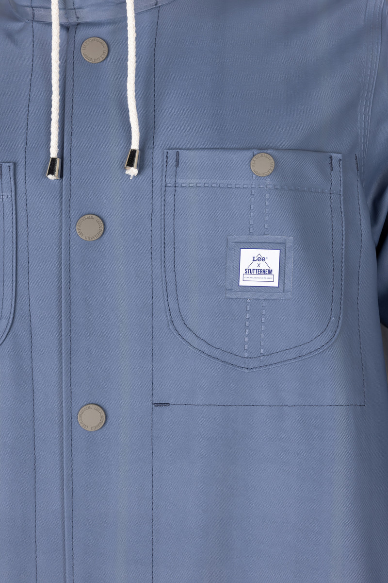 Women´s Lee® x STUTTERHEIM Chore Raincoat Ash Blue 6