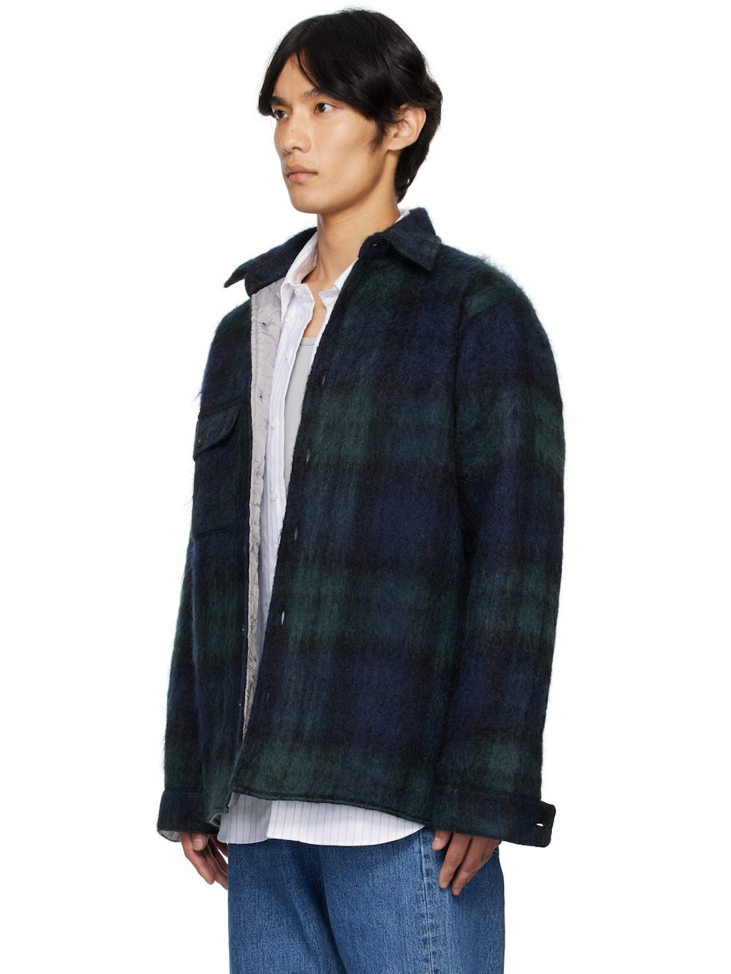 Navy & Green N°80 Woodhacker Shirt Jacket - 4