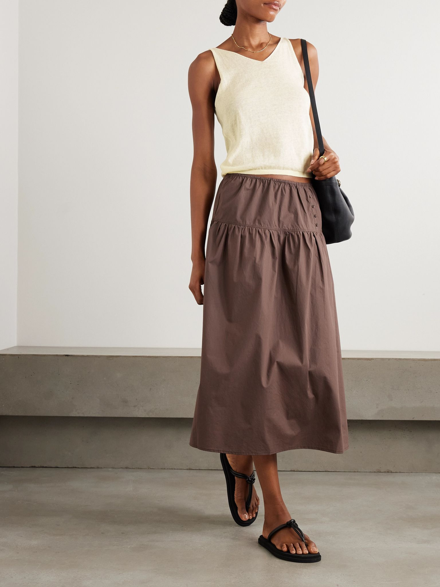 Organic cotton tank Off-white - 2