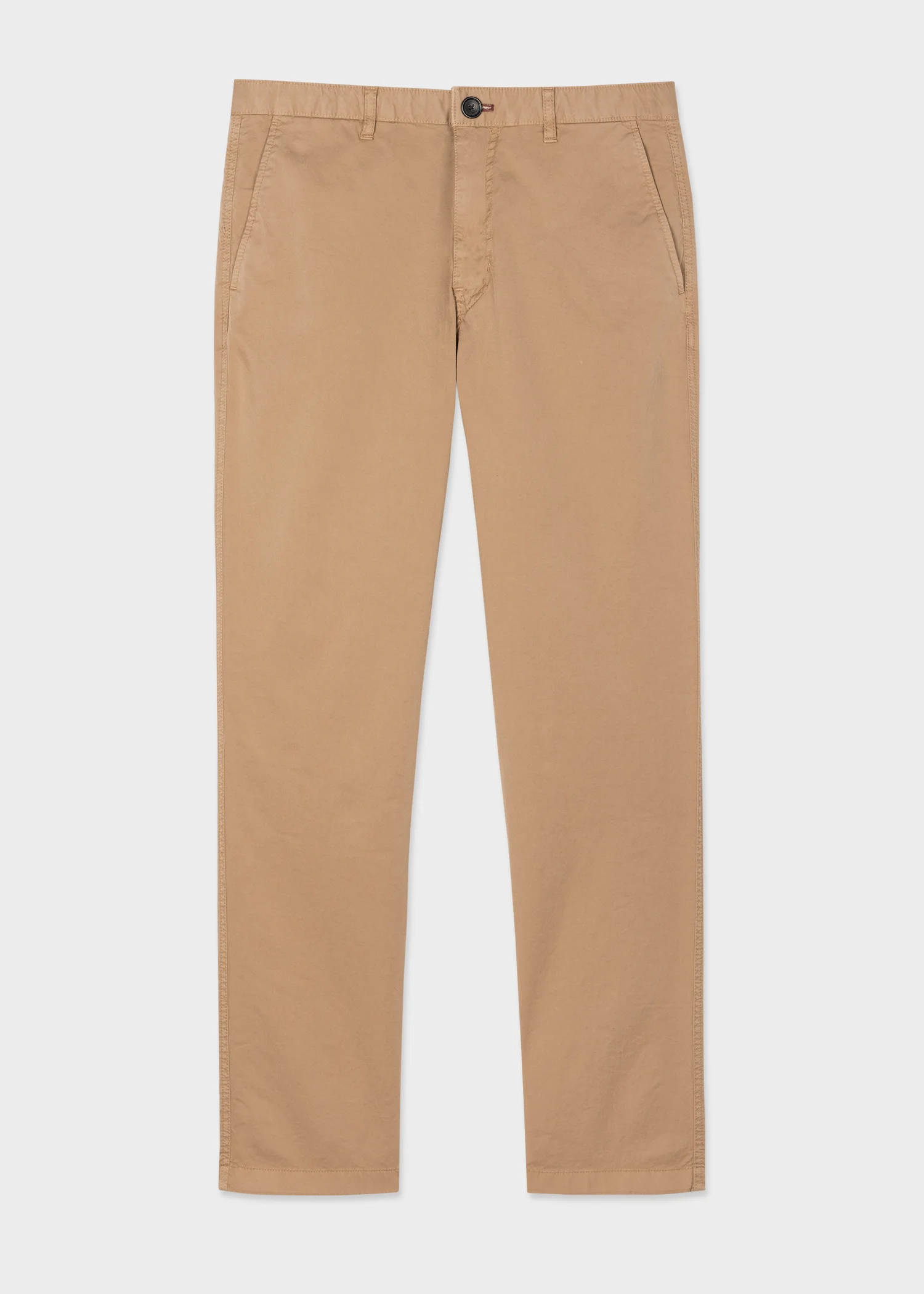 Slim-Fit Tan Stretch Cotton Chinos - 1