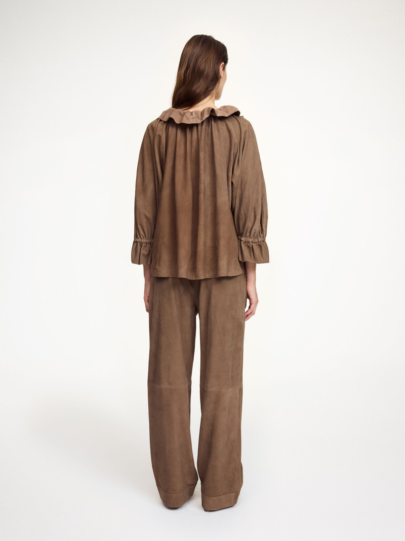 Dicte Suede blouse 3