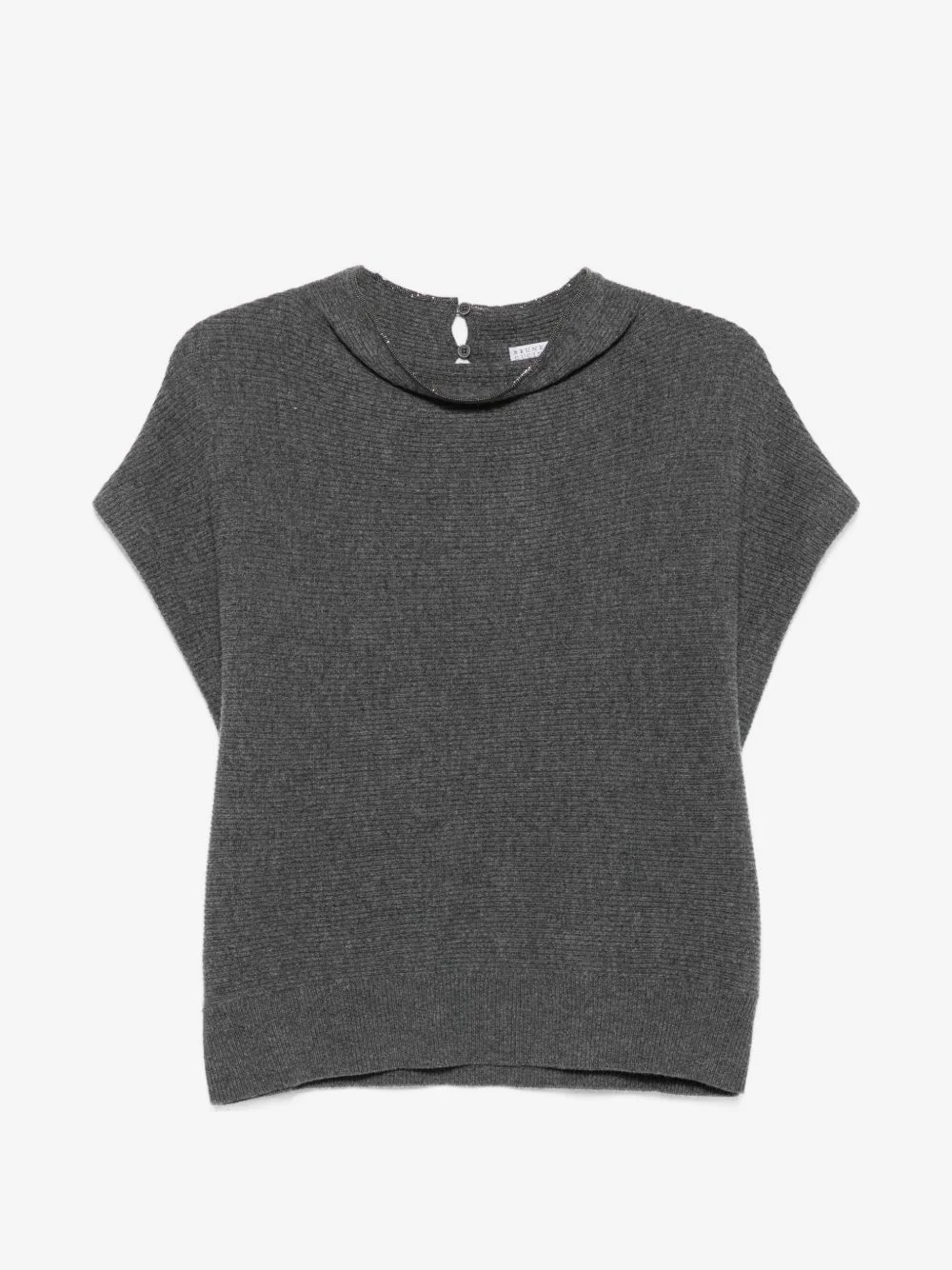 ribbed-knit sleeveless sweater - 1