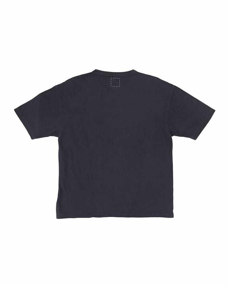 visvim AMPLUS TEE S/S DMGD (U.D.) NAVY outlook