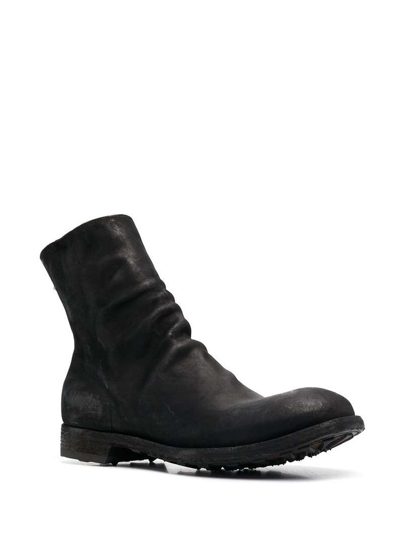 OFFICINE CREATIVE matte calf leather zip boots outlook