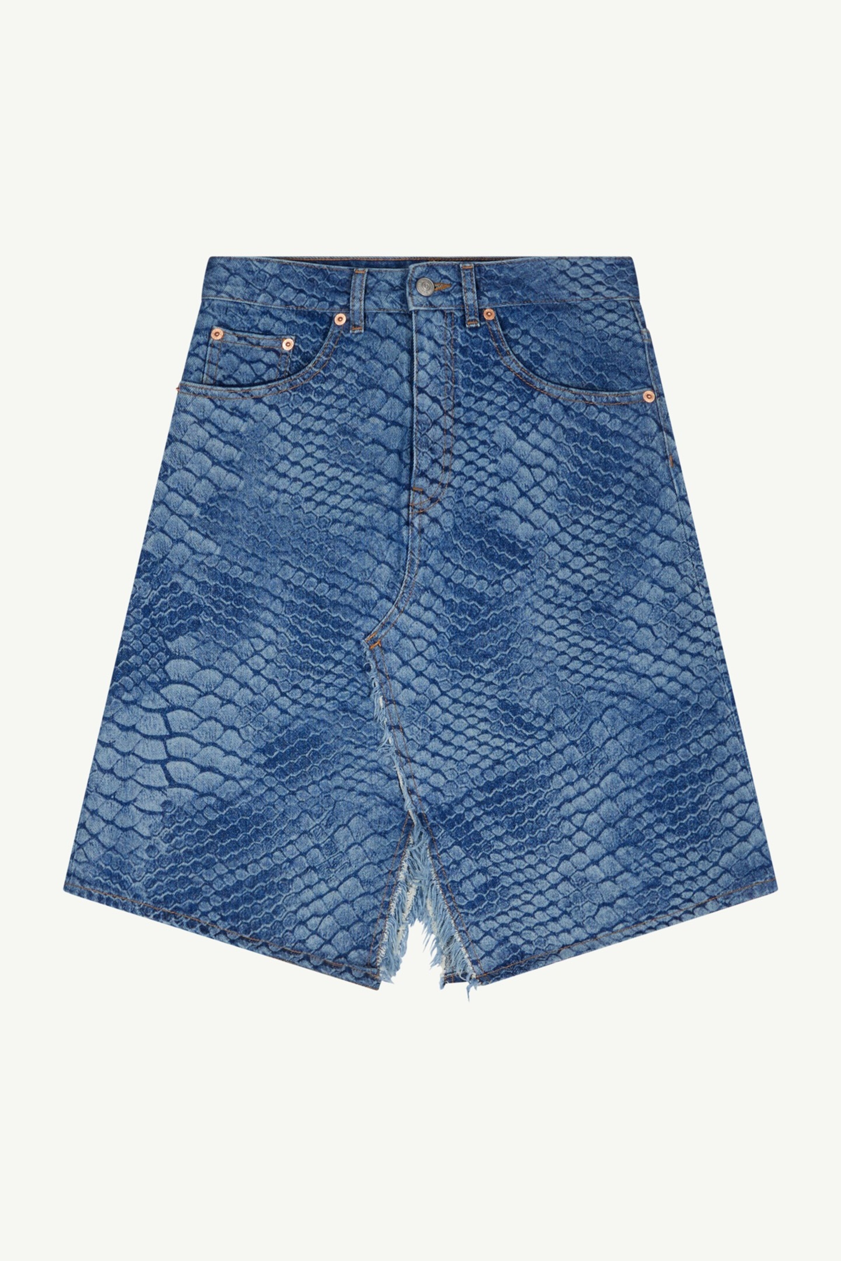 Python denim skirt - 1