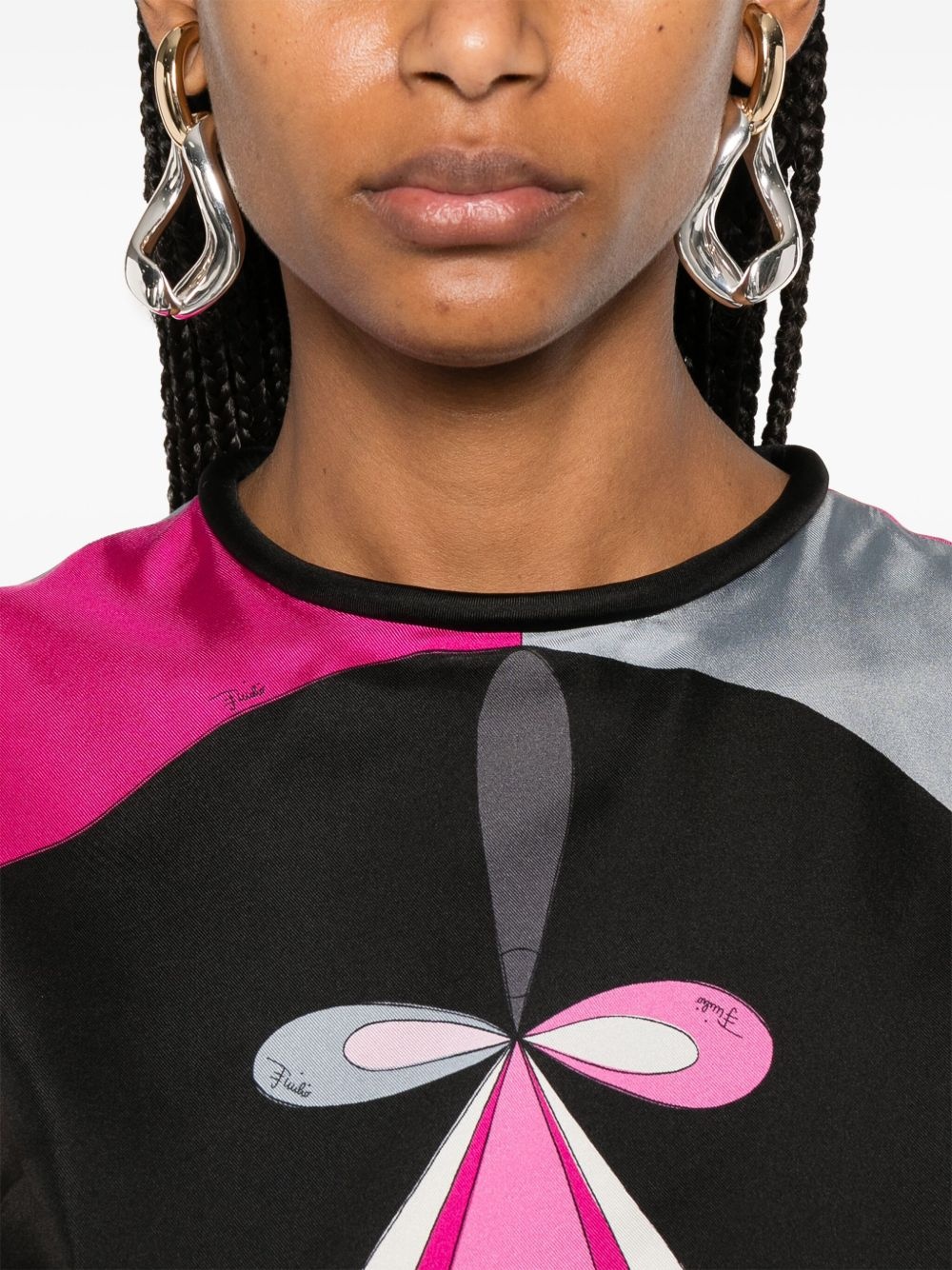 geometric-print mini dress - 5