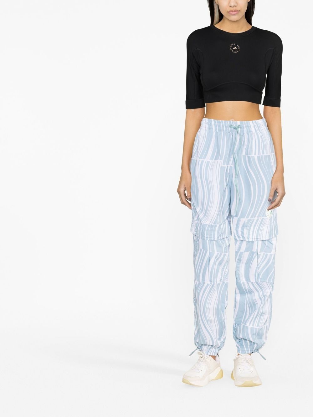 abstract-print track pants - 2