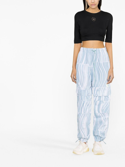 adidas abstract-print track pants outlook