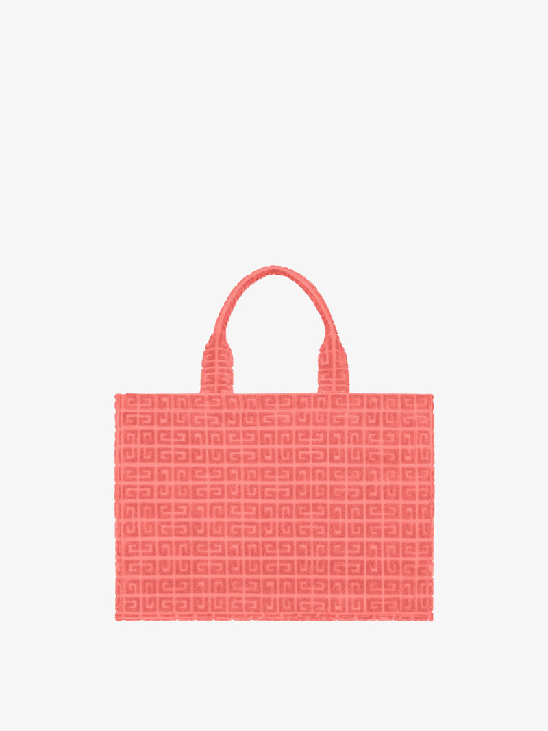 MEDIUM G-TOTE BAG IN 4G COTTON TOWELLING 4