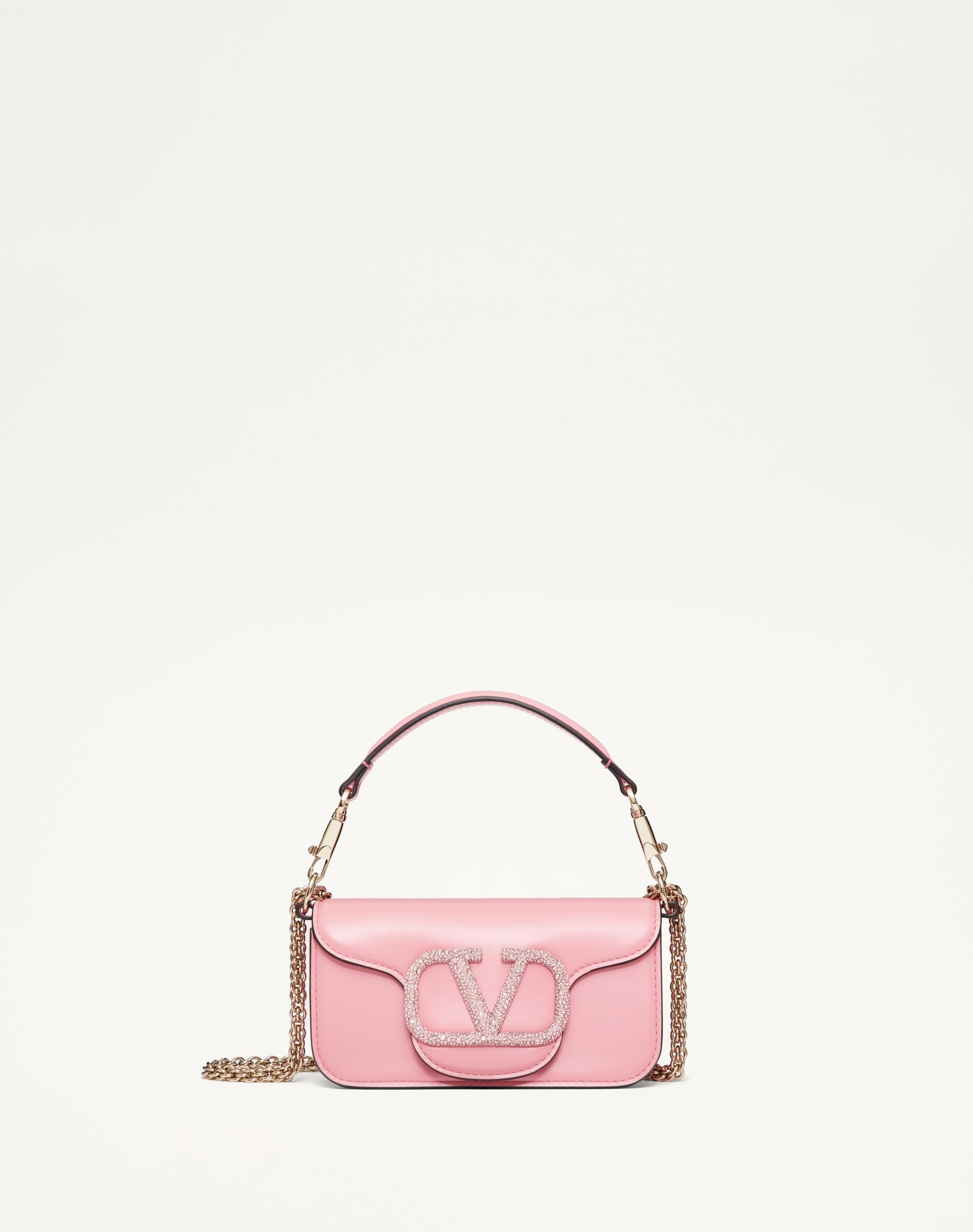 VALENTINO GARAVANI LOCÒ SMALL SHOULDER BAG WITH JEWEL LOGO - 1