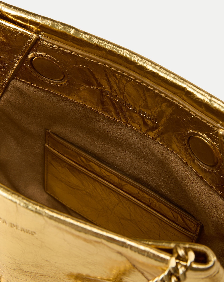 SMALL METALLIC VERONICA BEARD SLOUCH SHOULDER BAG - 4