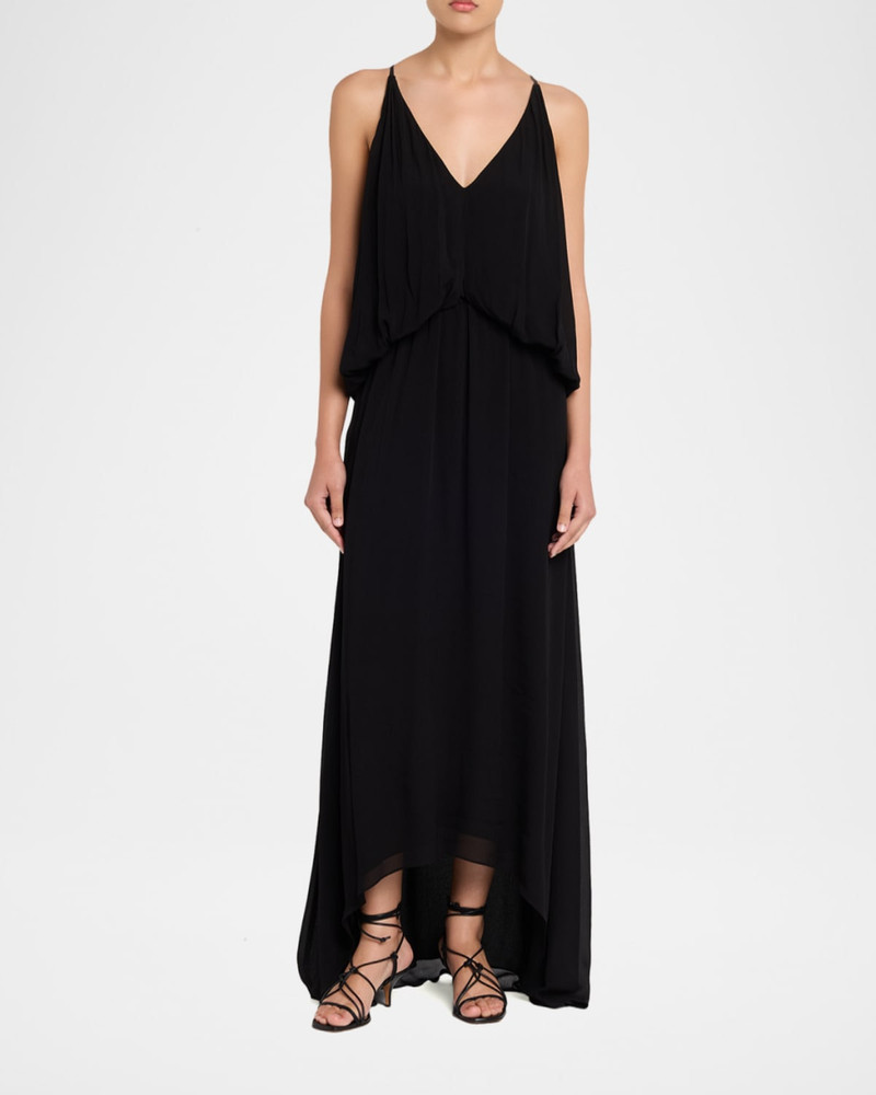 RAMY BROOK Ambar Draped V-Neck Maxi Dress outlook