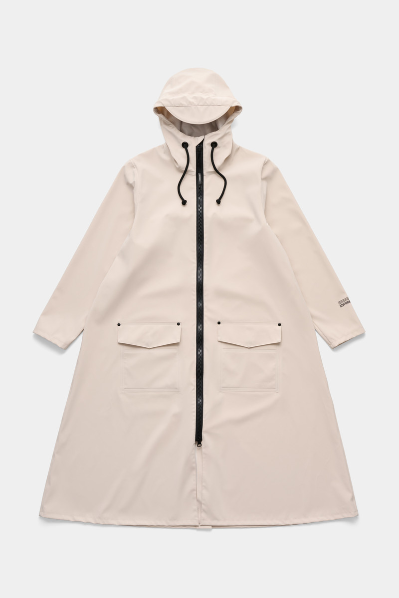 Mosebacke Long Patch Raincoat Light Sand 5