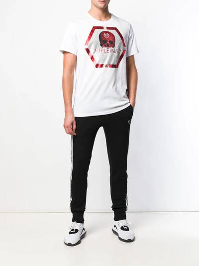 PHILIPP PLEIN logo skull print T-shirt outlook