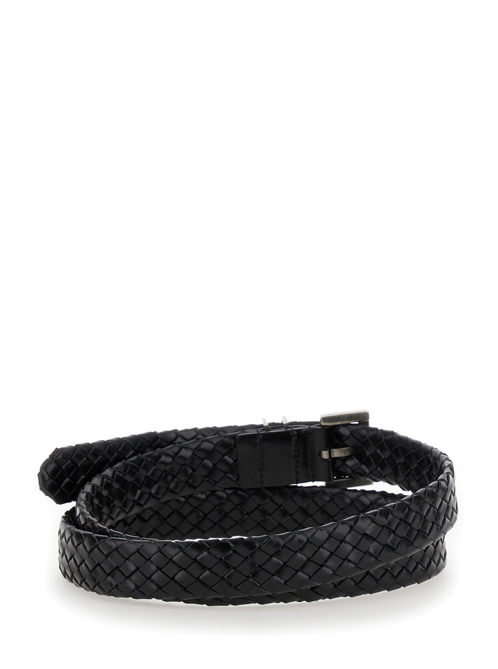 Saint Laurent Men Black 'Cassandre' Belt With Logo Detail In Leather Man - 3