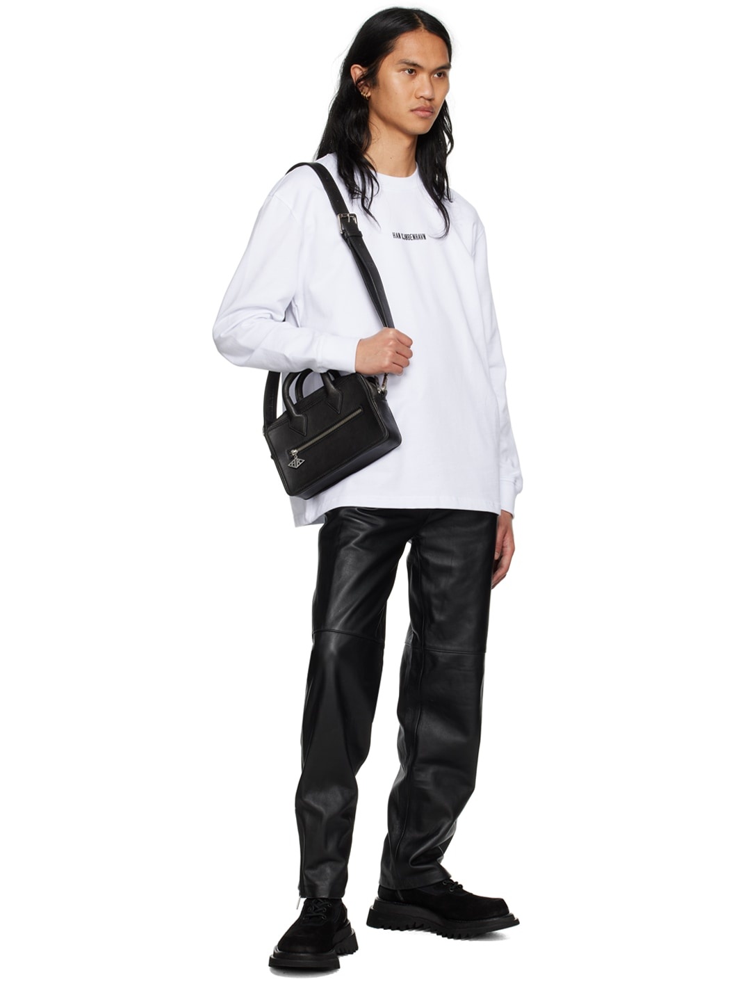 SSENSE Exclusive White Long Sleeve T-Shirt - 4