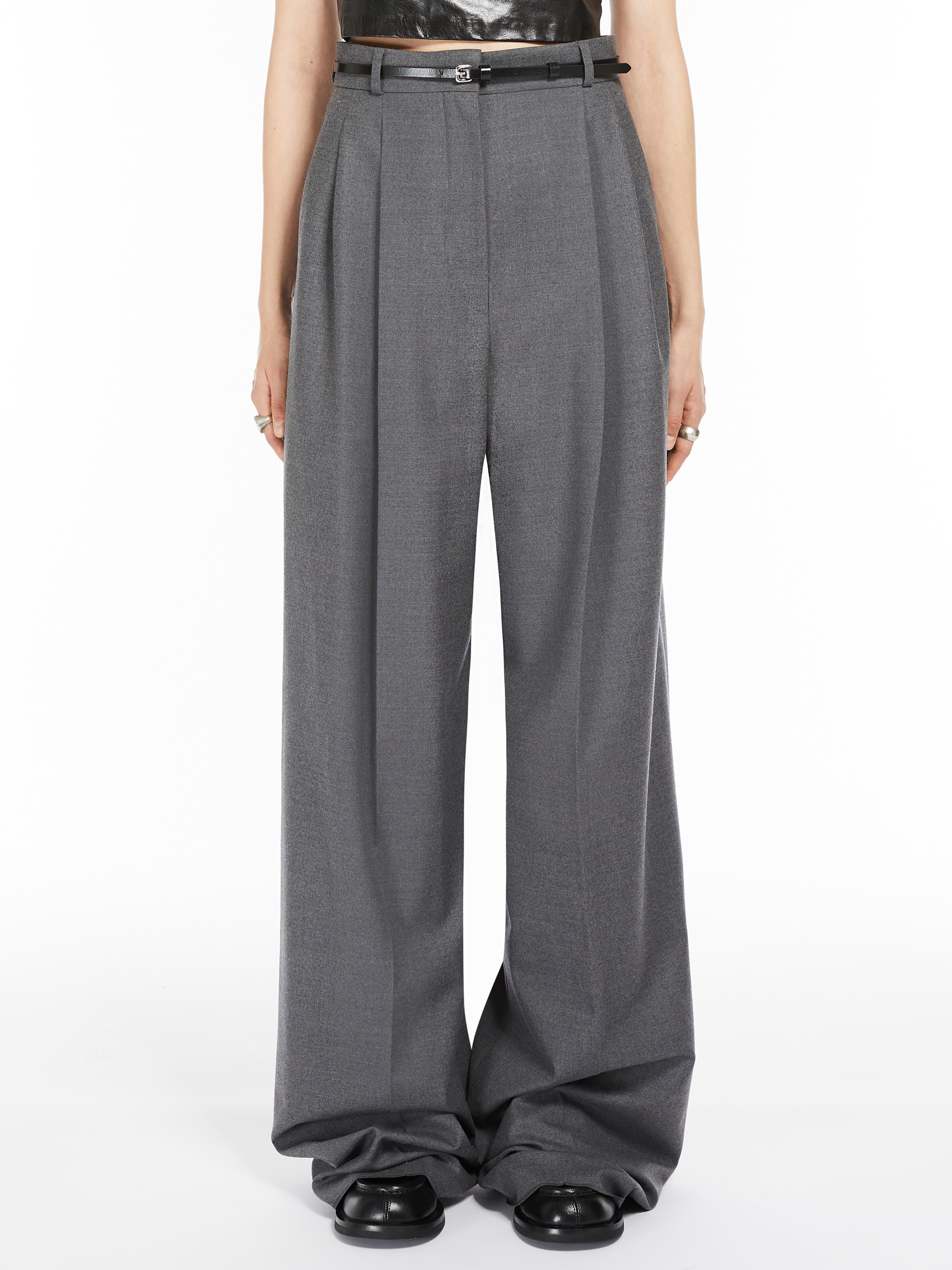 KIENS12 Oversized stretch wool trousers - 3