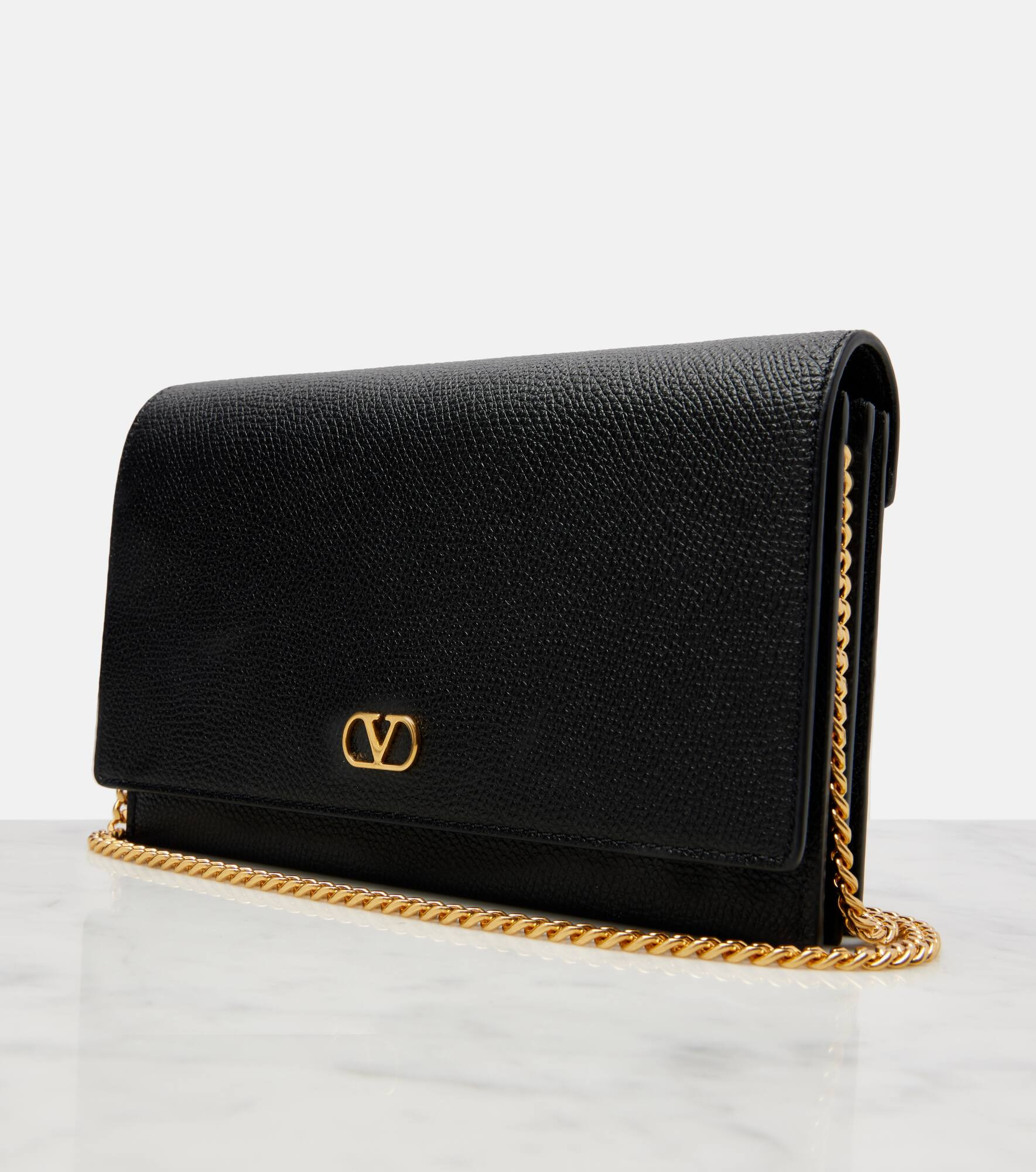 VLogo Signature Mini leather crossbody bag - 6