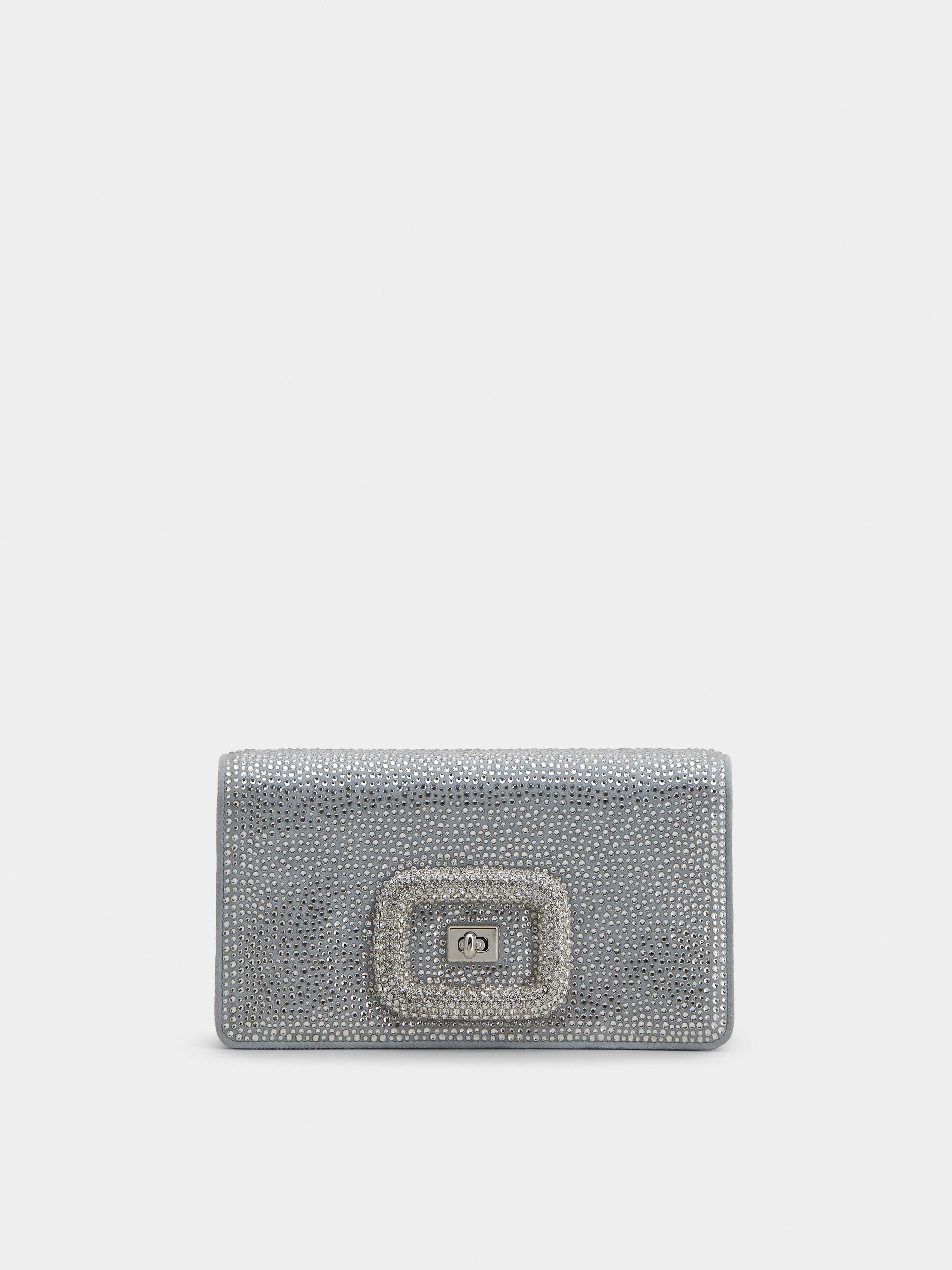 Viv' Choc Bling Bling Mini Bag in Suede - 1