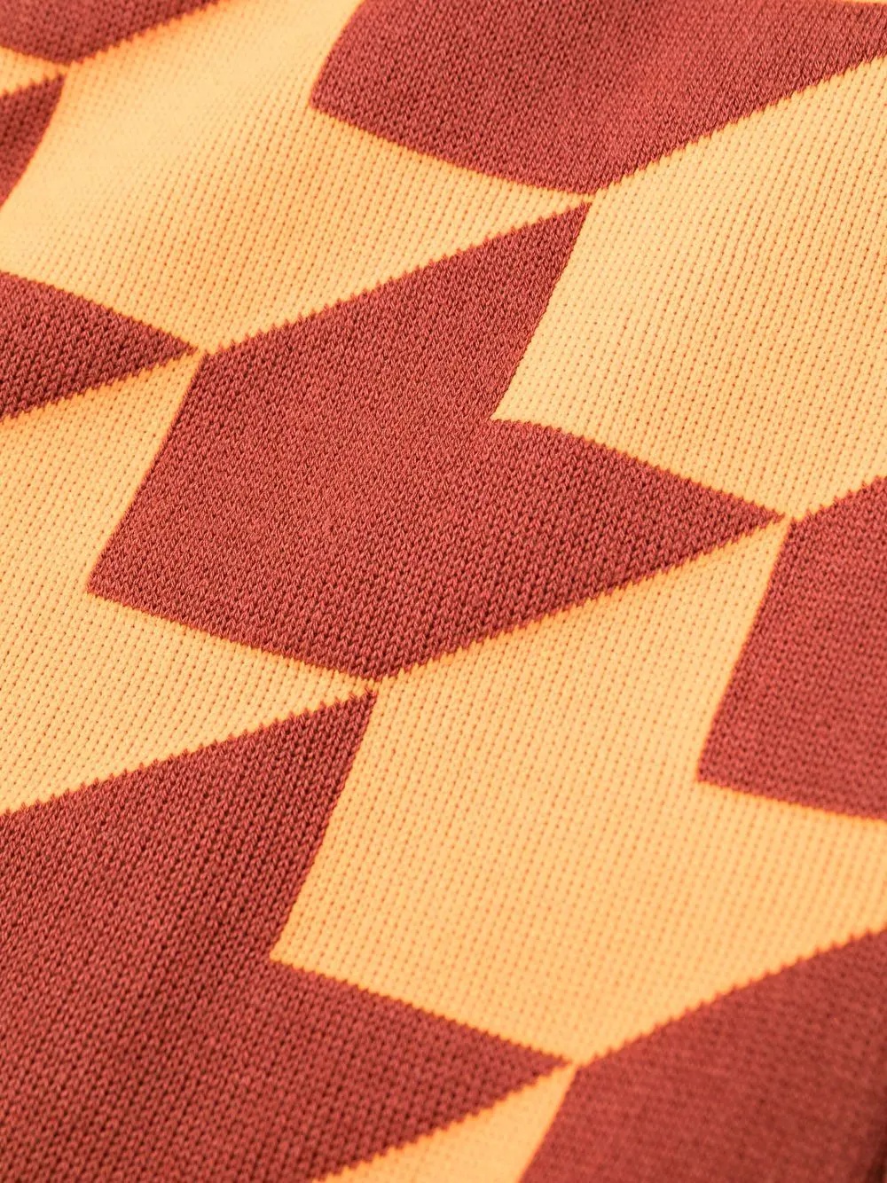 chevron-jacquard track pants - 7