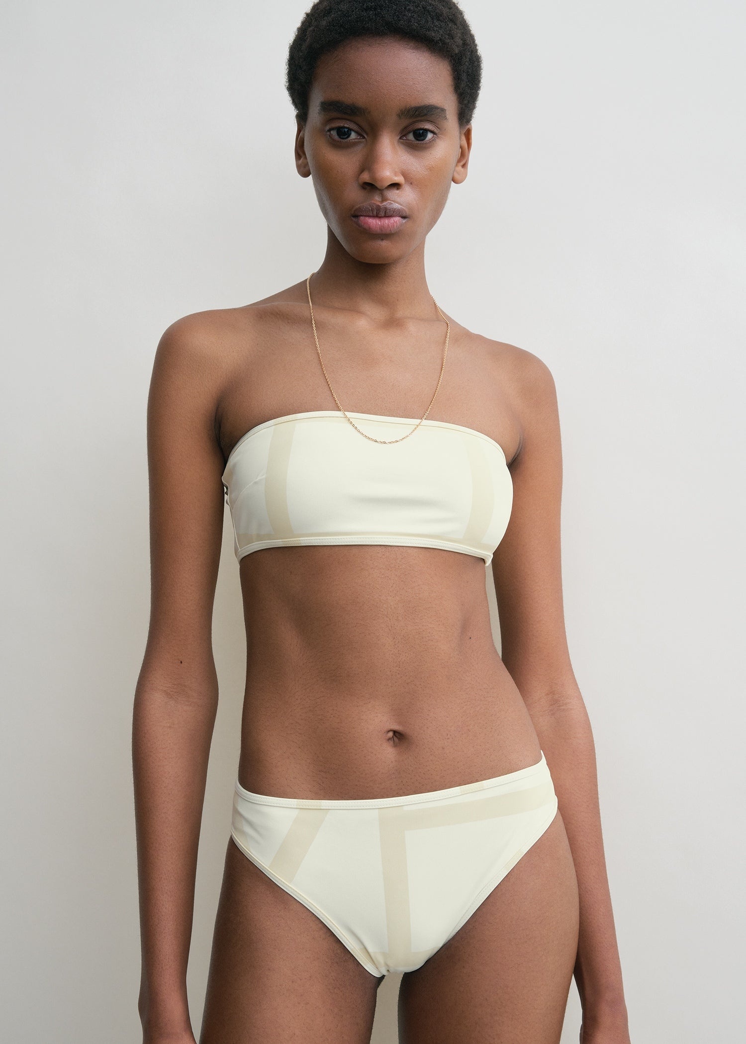 Monogram bikini bottoms ecru/straw - 3
