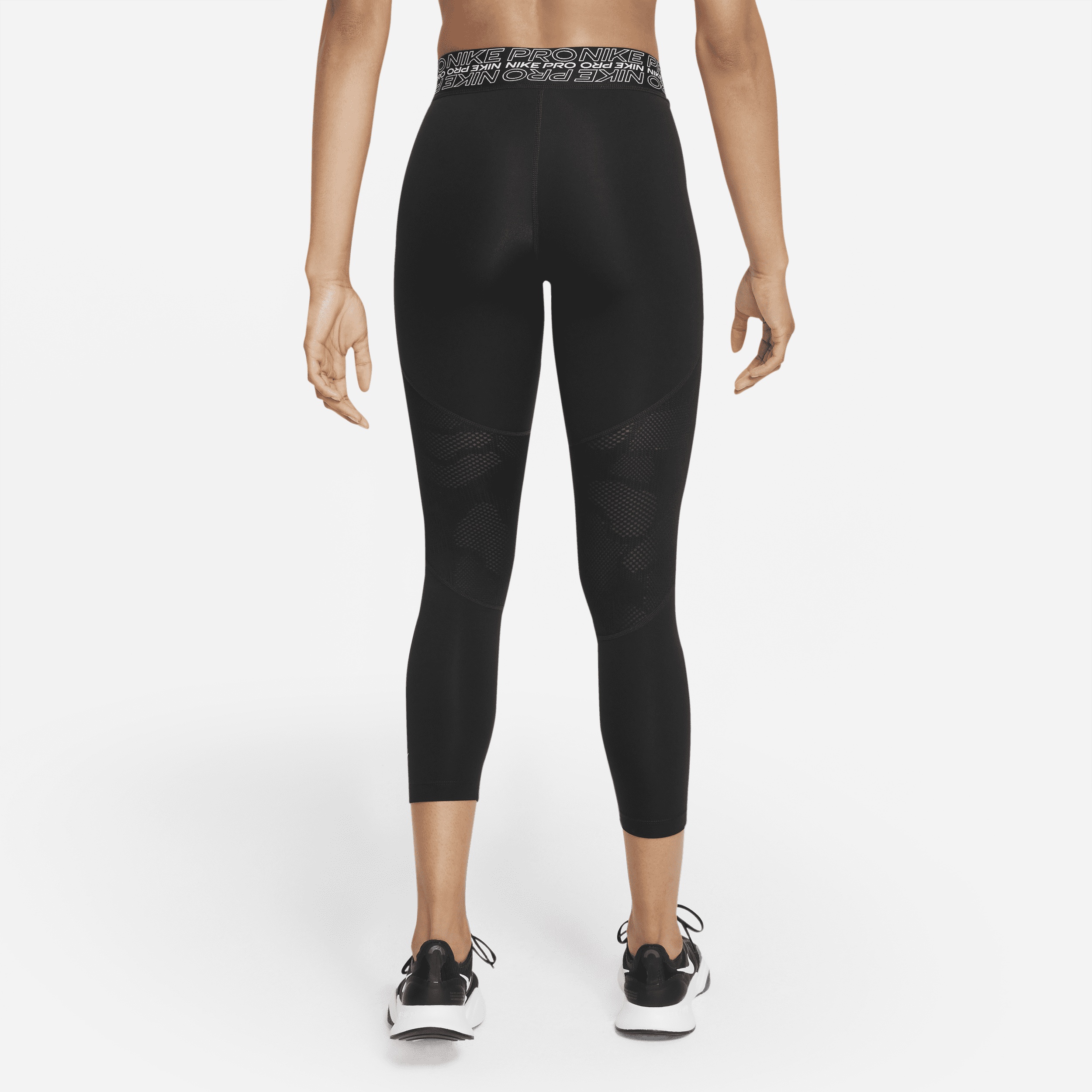 Women's Nike Pro Mid-Rise Crop Leggings - 2