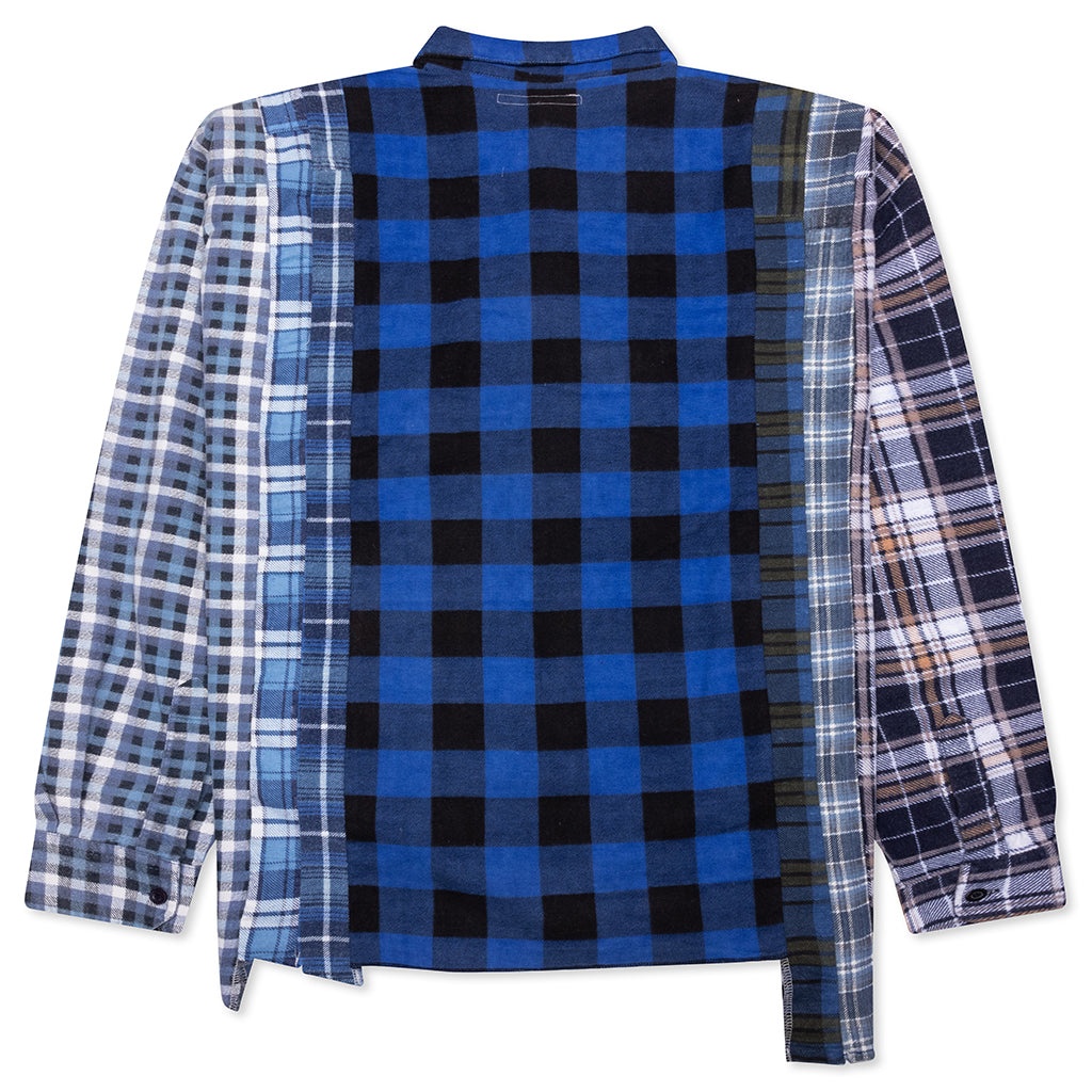 7 CUTS WIDE FLANNEL SHIRT - ASSORTED - 2