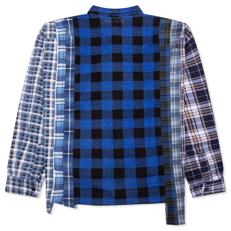 NEEDLES 7 CUTS WIDE FLANNEL SHIRT - ASSORTED outlook
