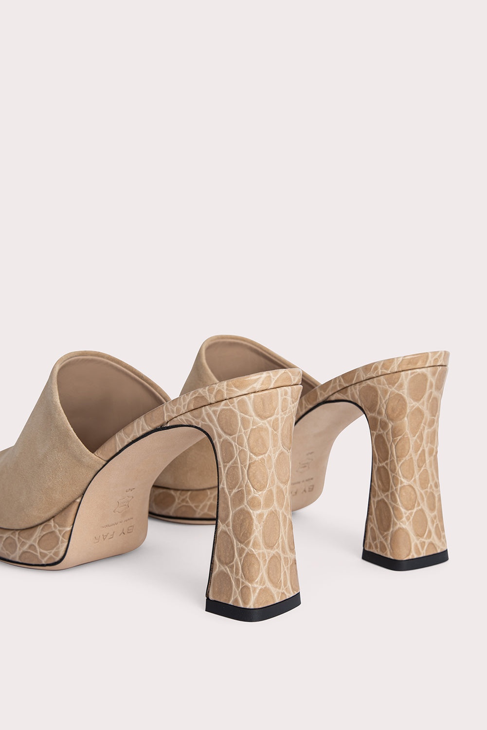 Beliz Kraft Croco and Suede Leather - 5