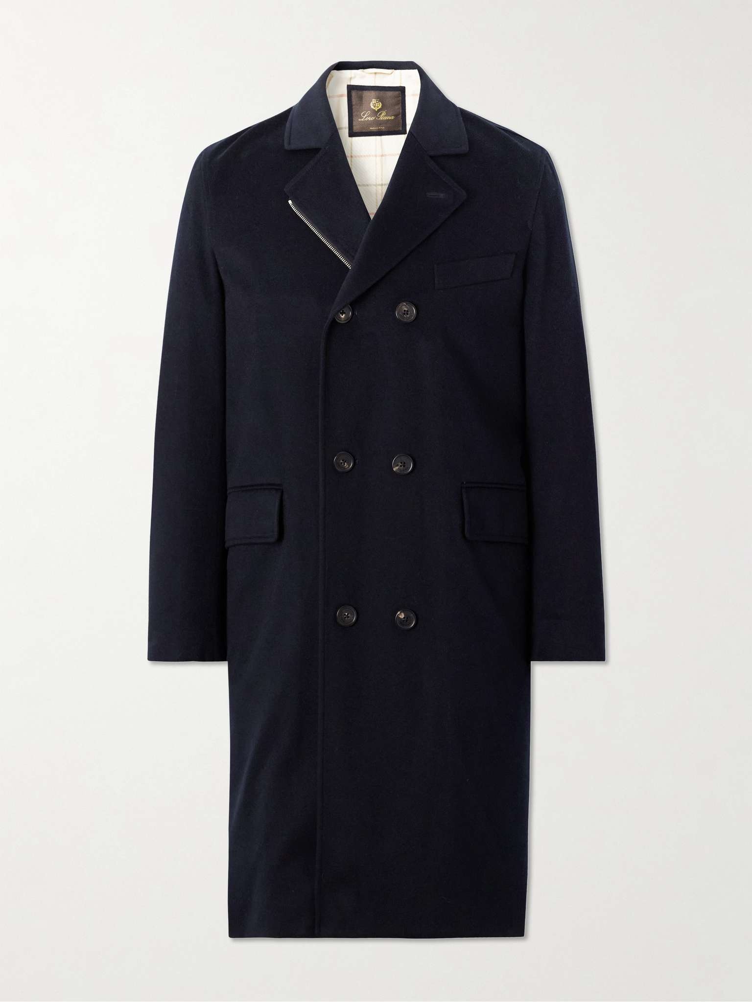 Winton Double-Breasted Cashmere Coat - 1