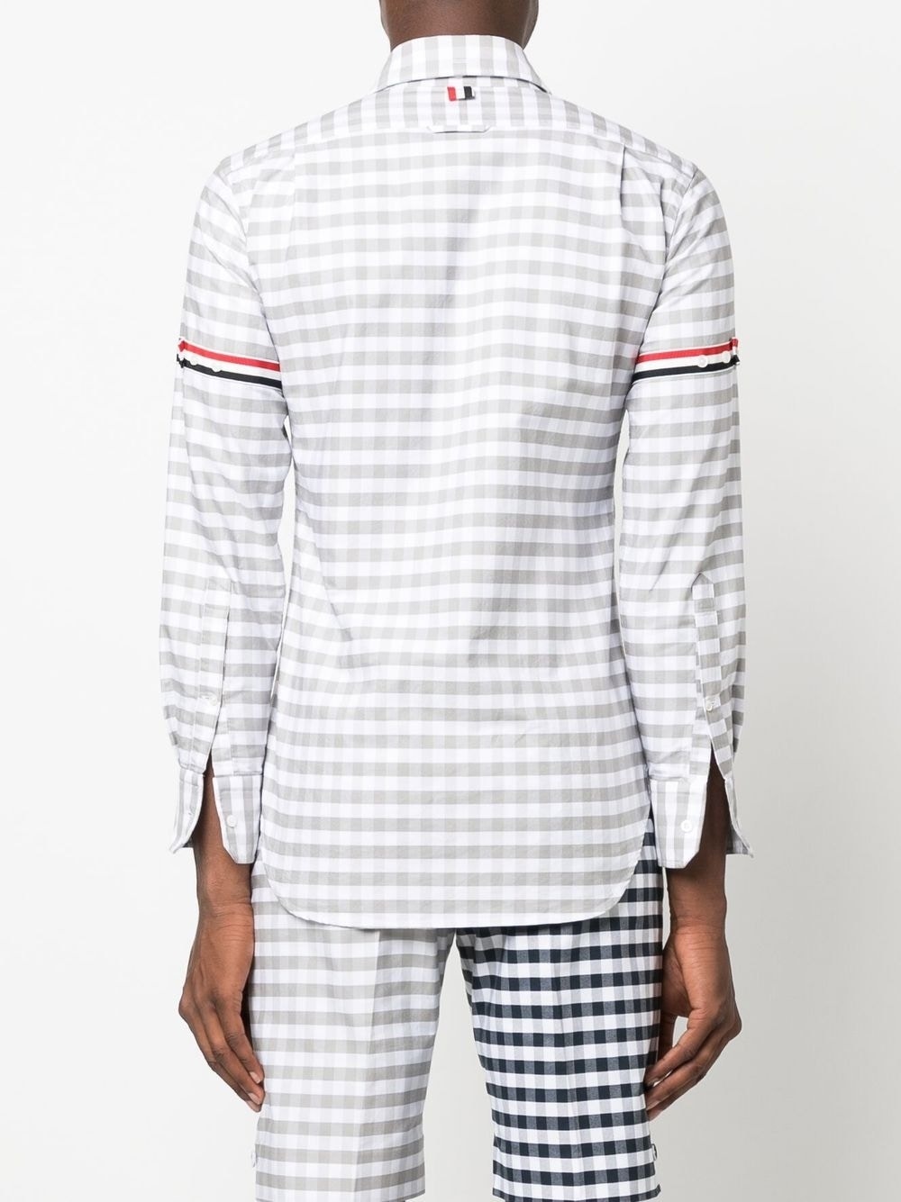 RWB gingham Oxford shirt - 4