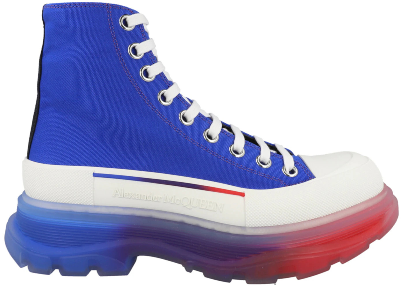 Alexander McQueen Tread Slick Boot Royal White - 1