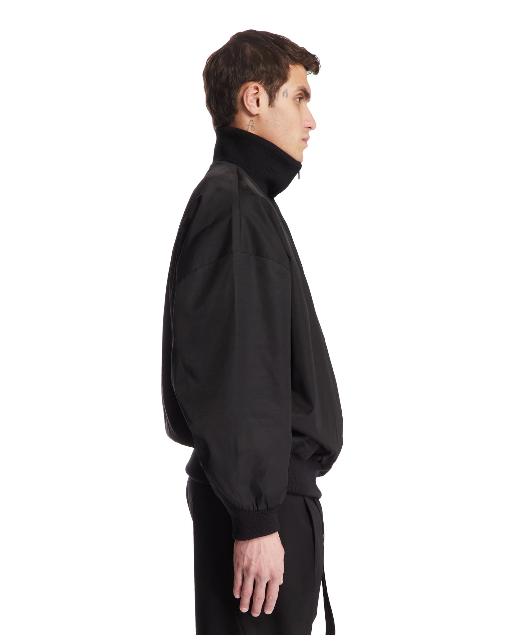 Black High Collar Sweater - 5