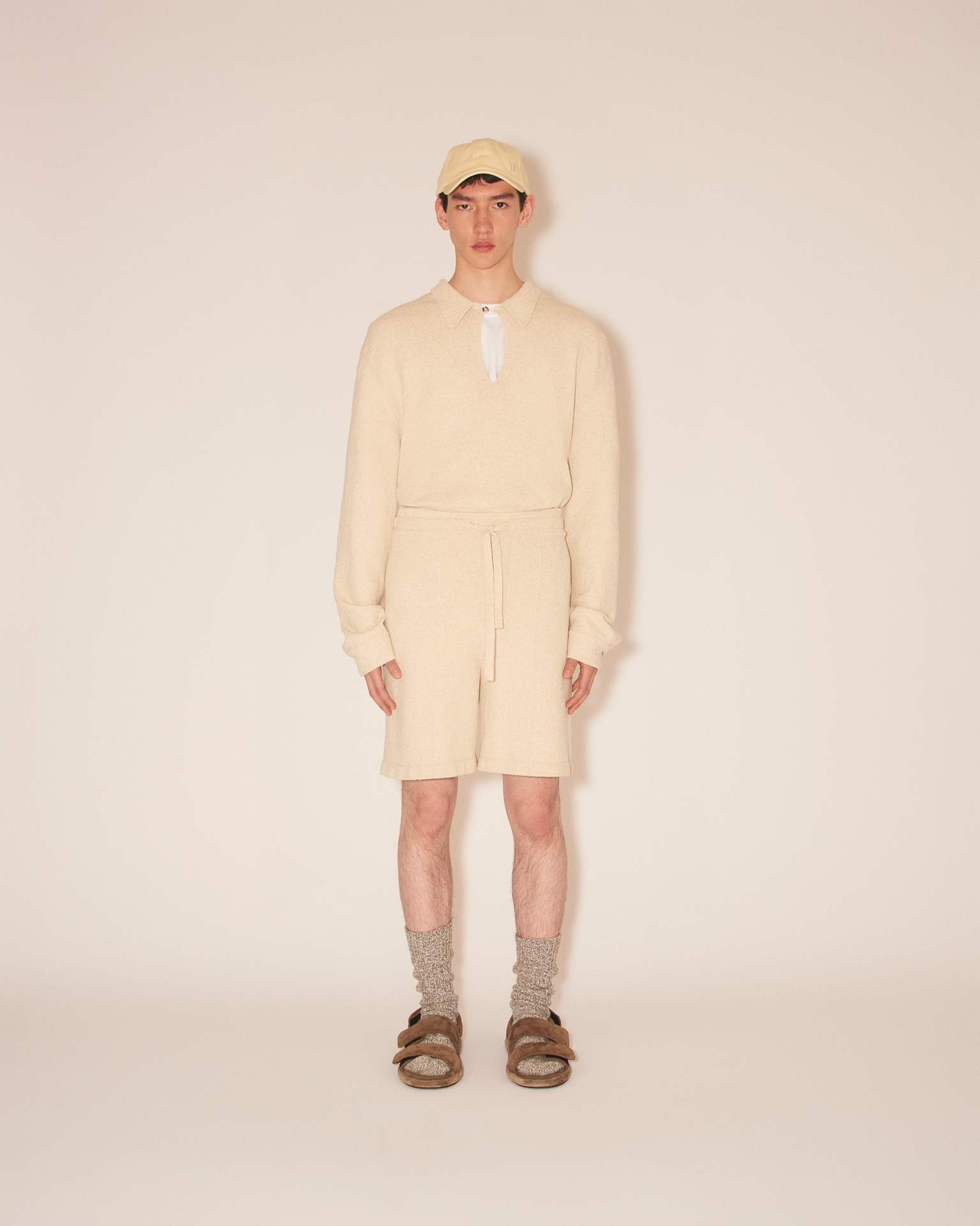 AMOY - Symbol baseball cap - Creme - 3