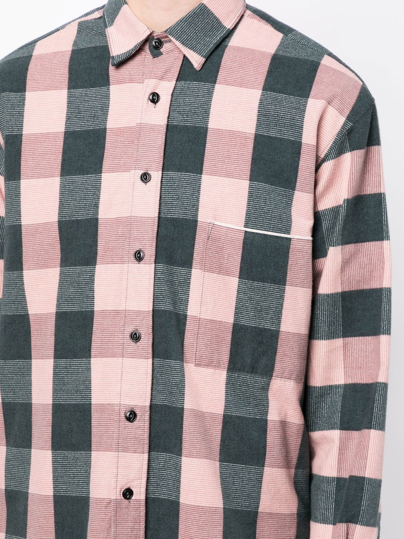 check-print cotton shirt 5
