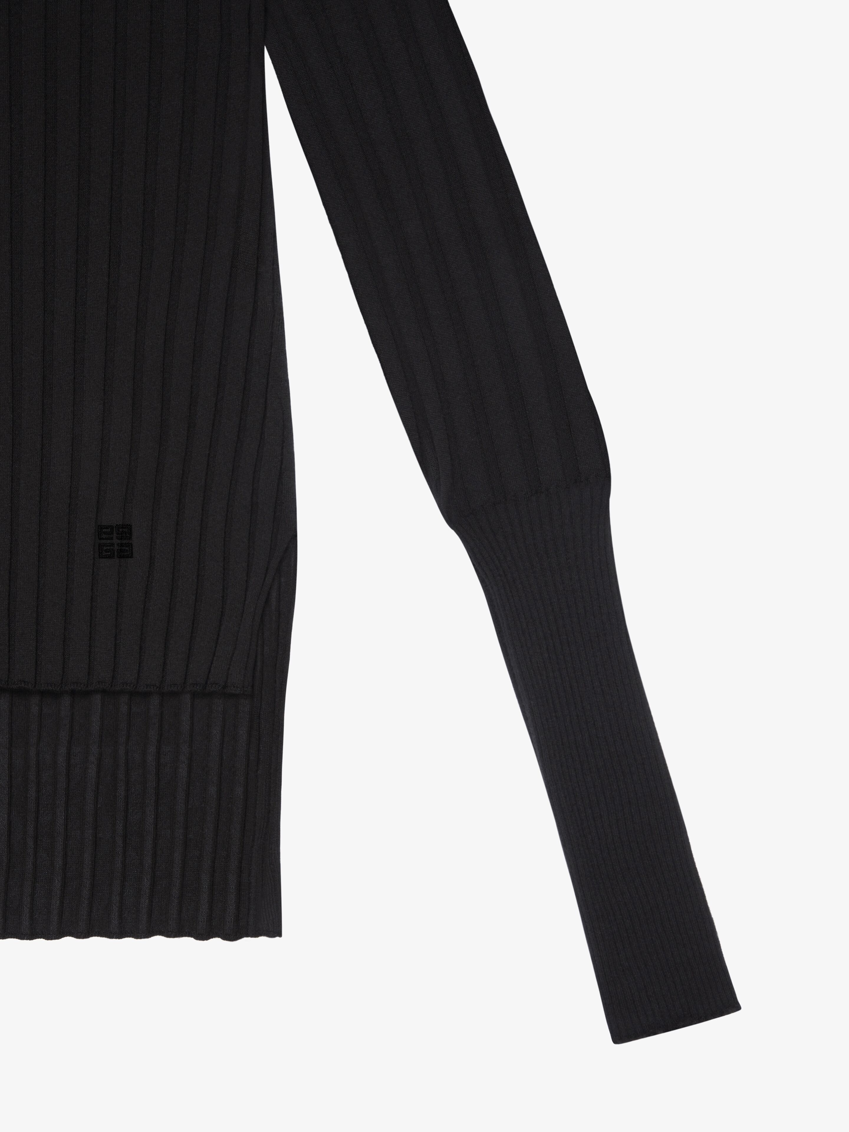 ASYMMETRICAL TURTLENECK SWEATER IN CASHMERE - 6