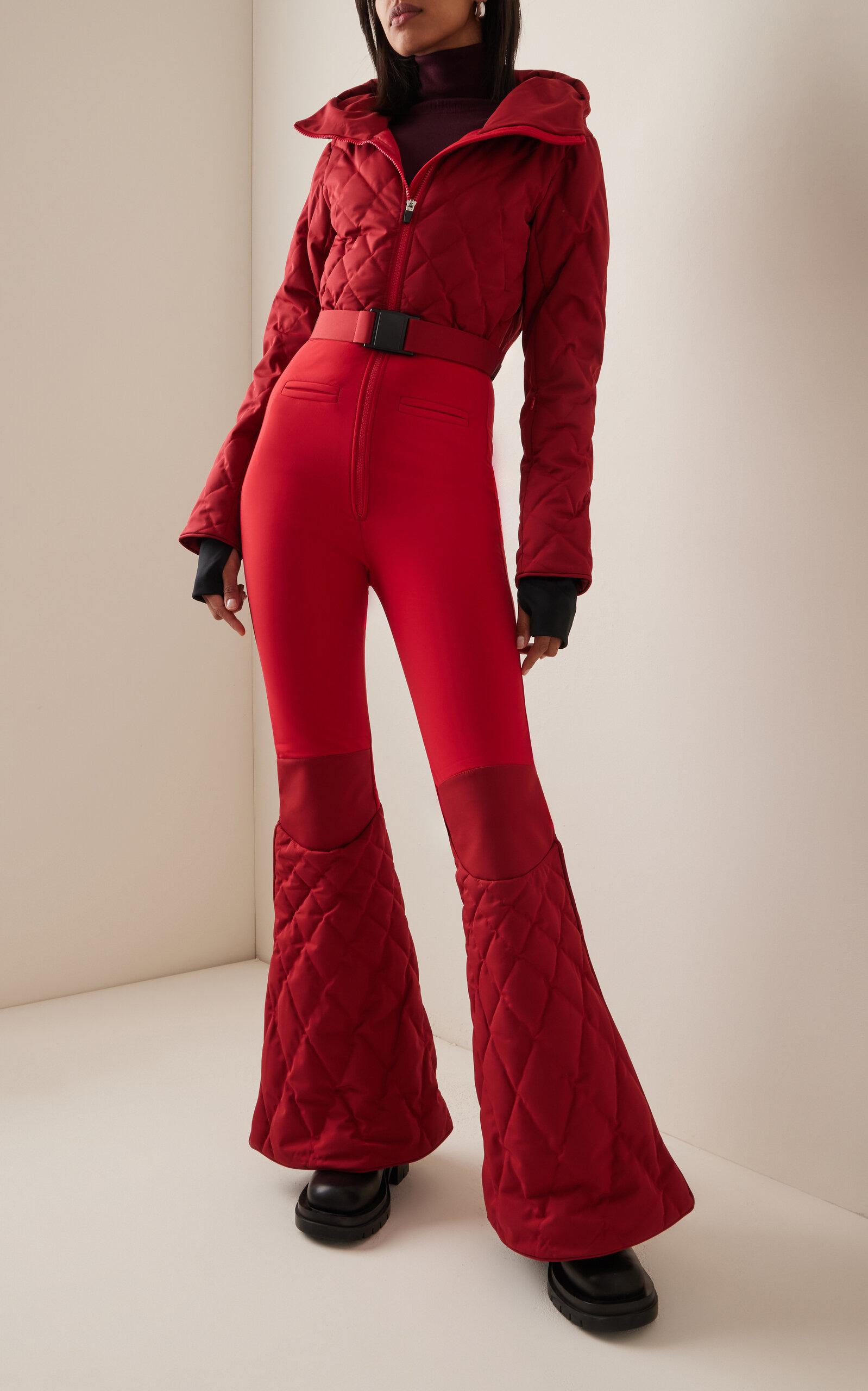Stardust Quilted Ski Suit red - 4