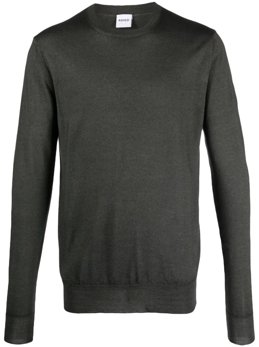 crew neck mélange-effect jumper - 1