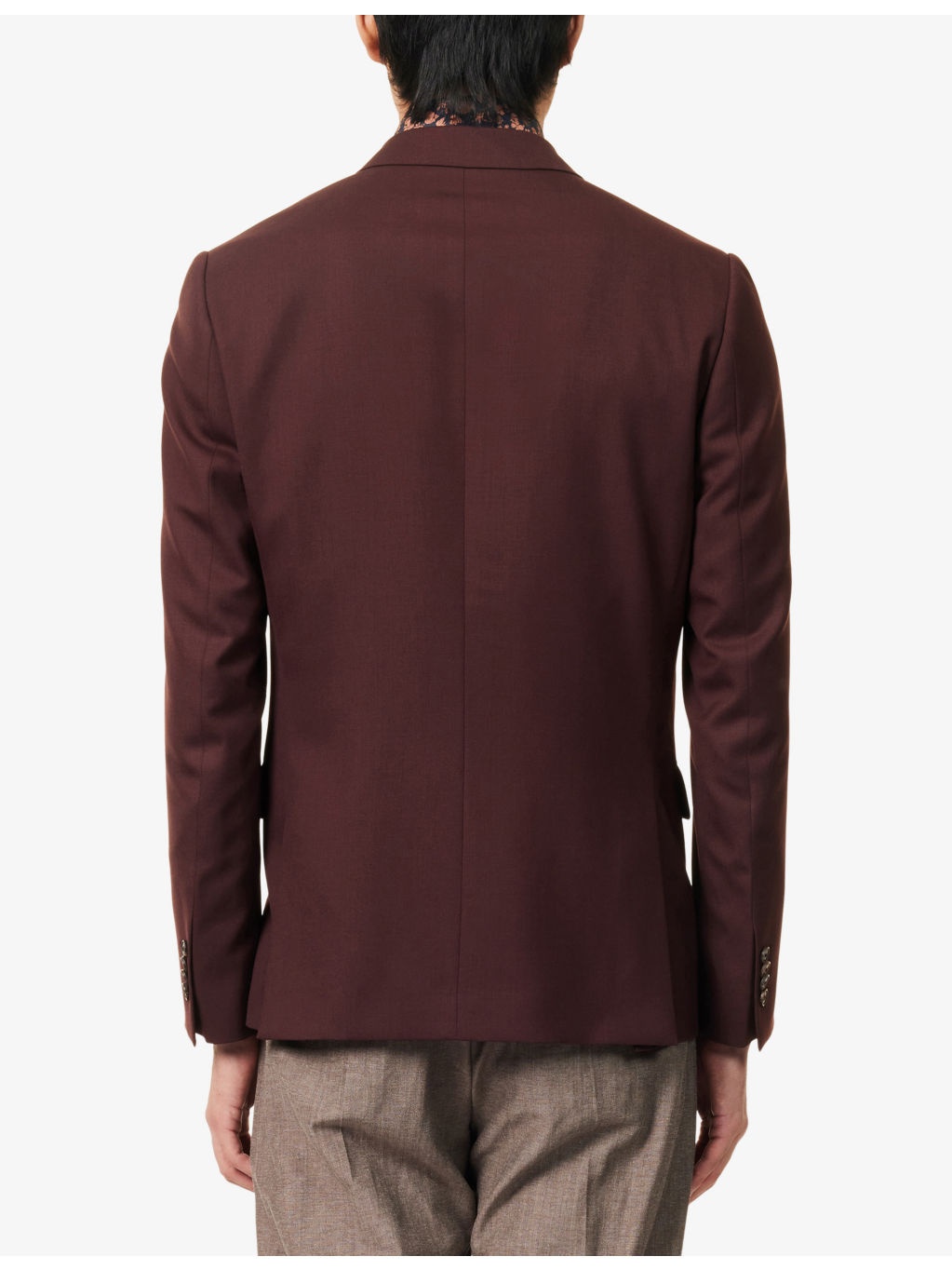 Single-Breasted Wool Blazer - 4