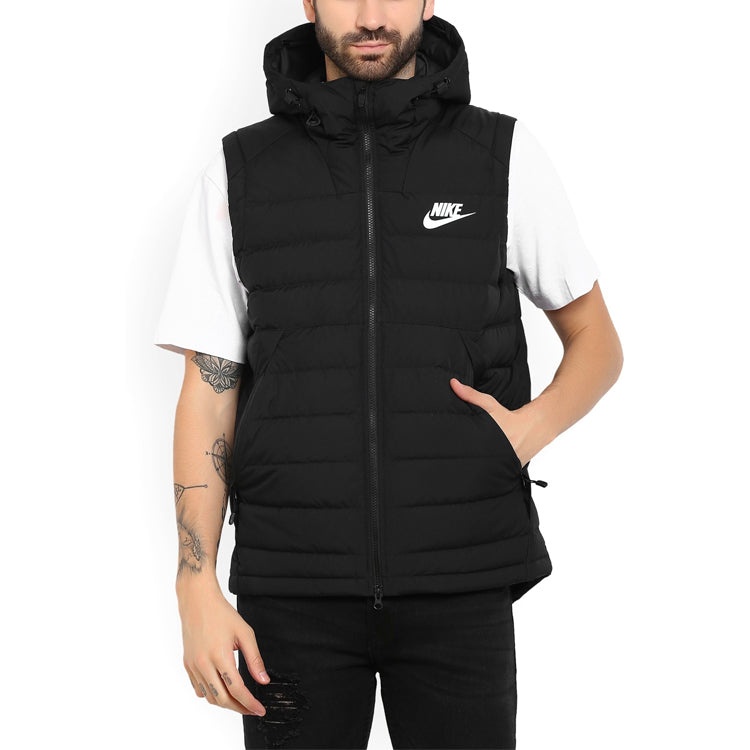 Nike Down Casual Sports hooded Down Vest Black 806865-012 - 3
