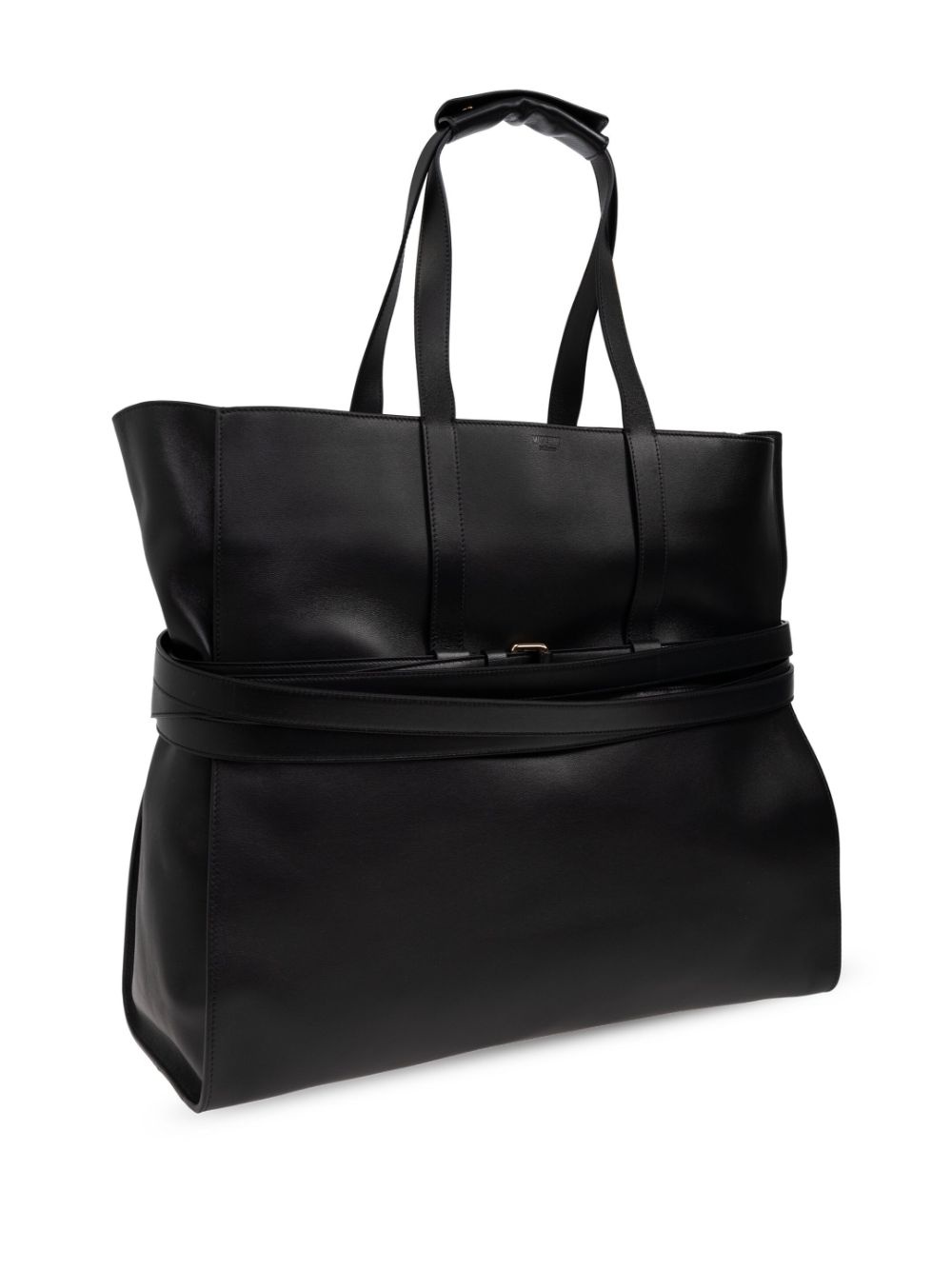 Tie Me leather tote bag - 4