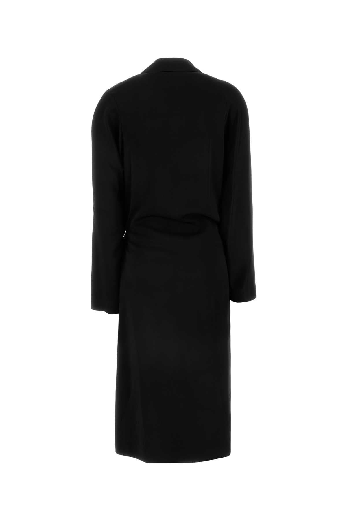 Loewe Women Black Stretch Cady Dress - 2