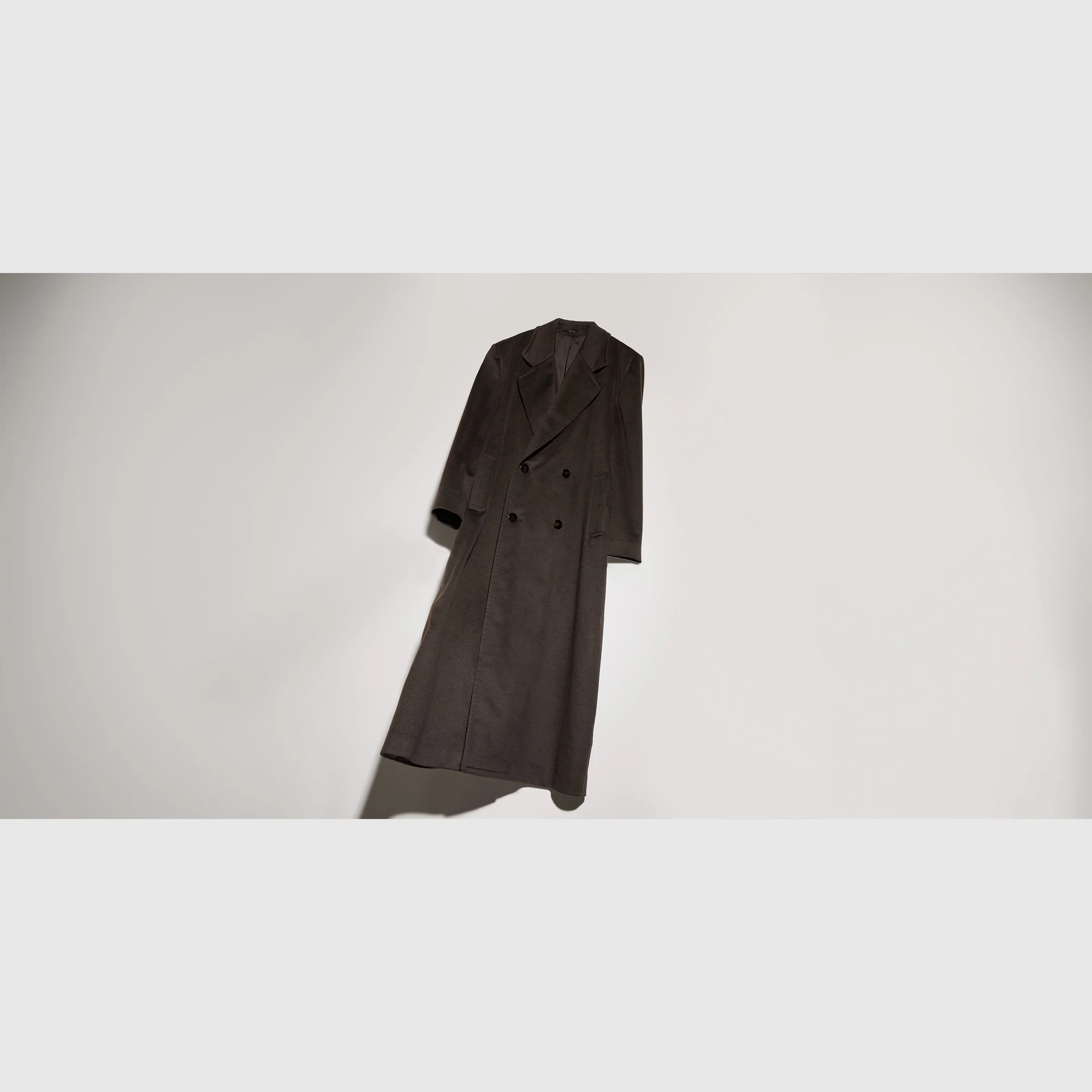 Soft cashmere long coat - 1
