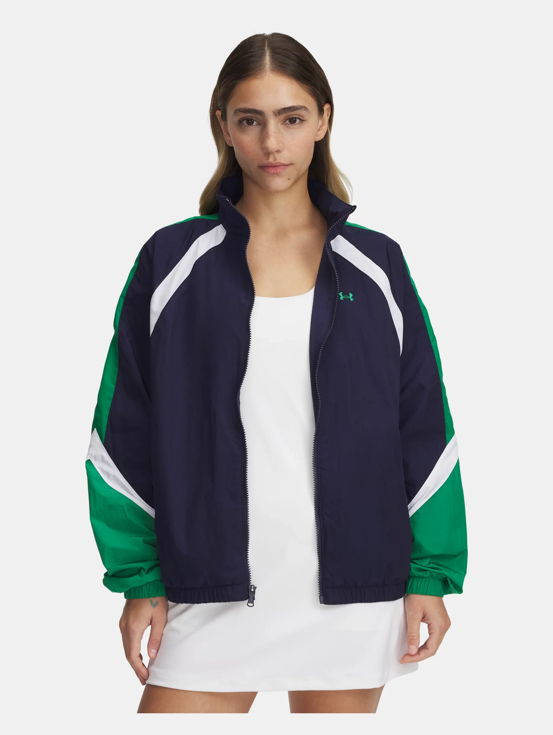 Women's UA Icon Crinkle Track Jacket - 1