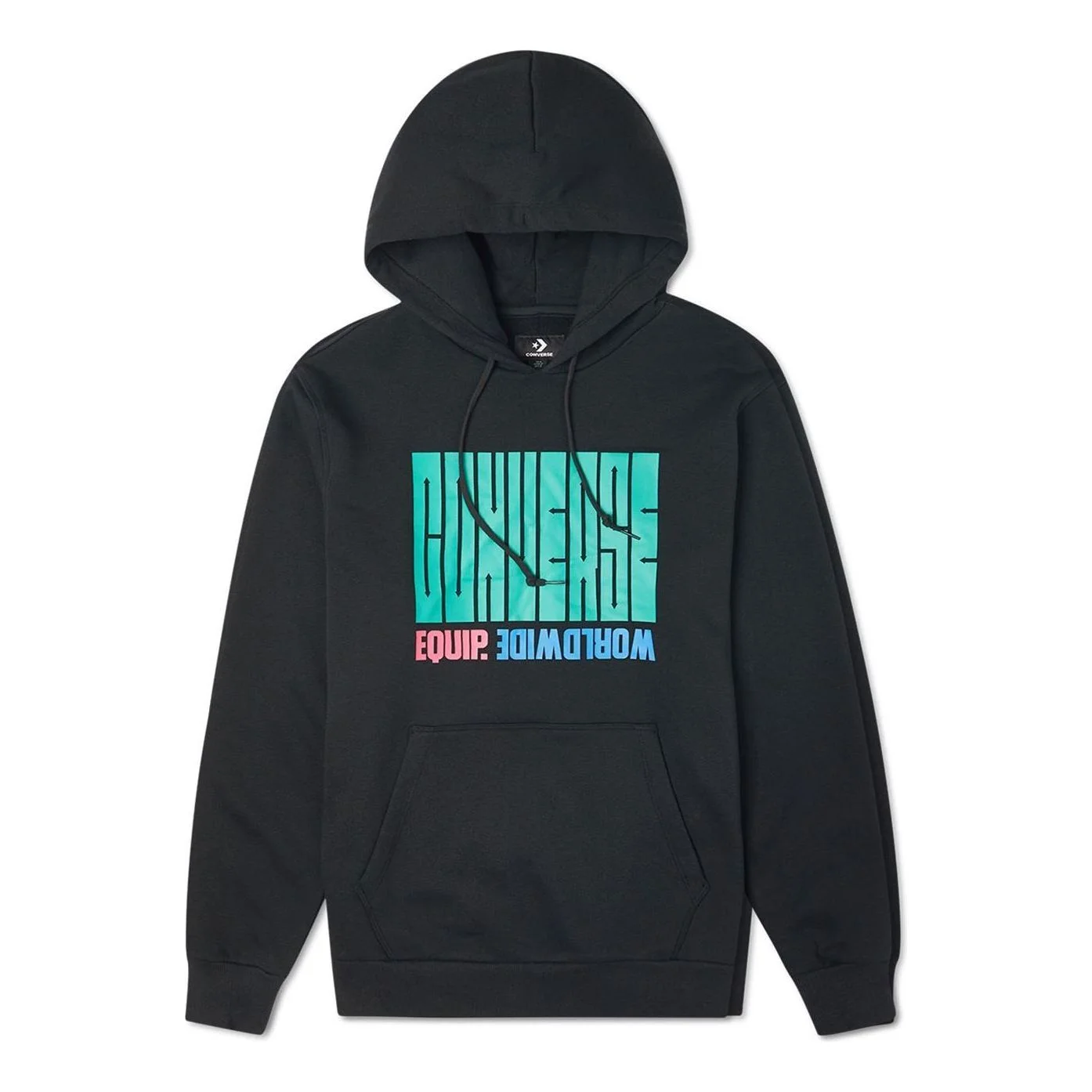 Converse Equip Worldwide Graphic Hoodie 'Black' 10021272-A02 - 1