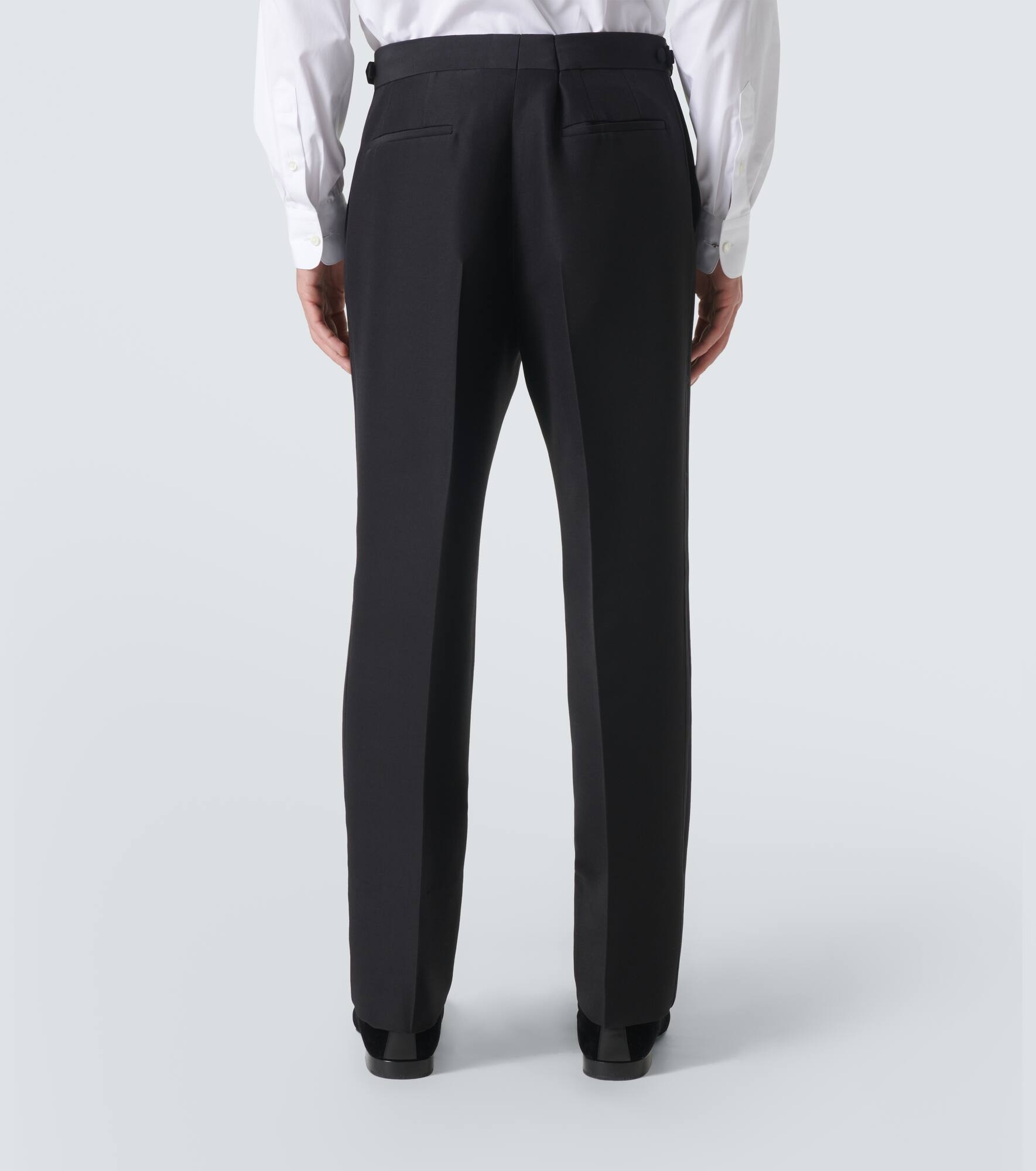 Wool and silk suit pants - 4
