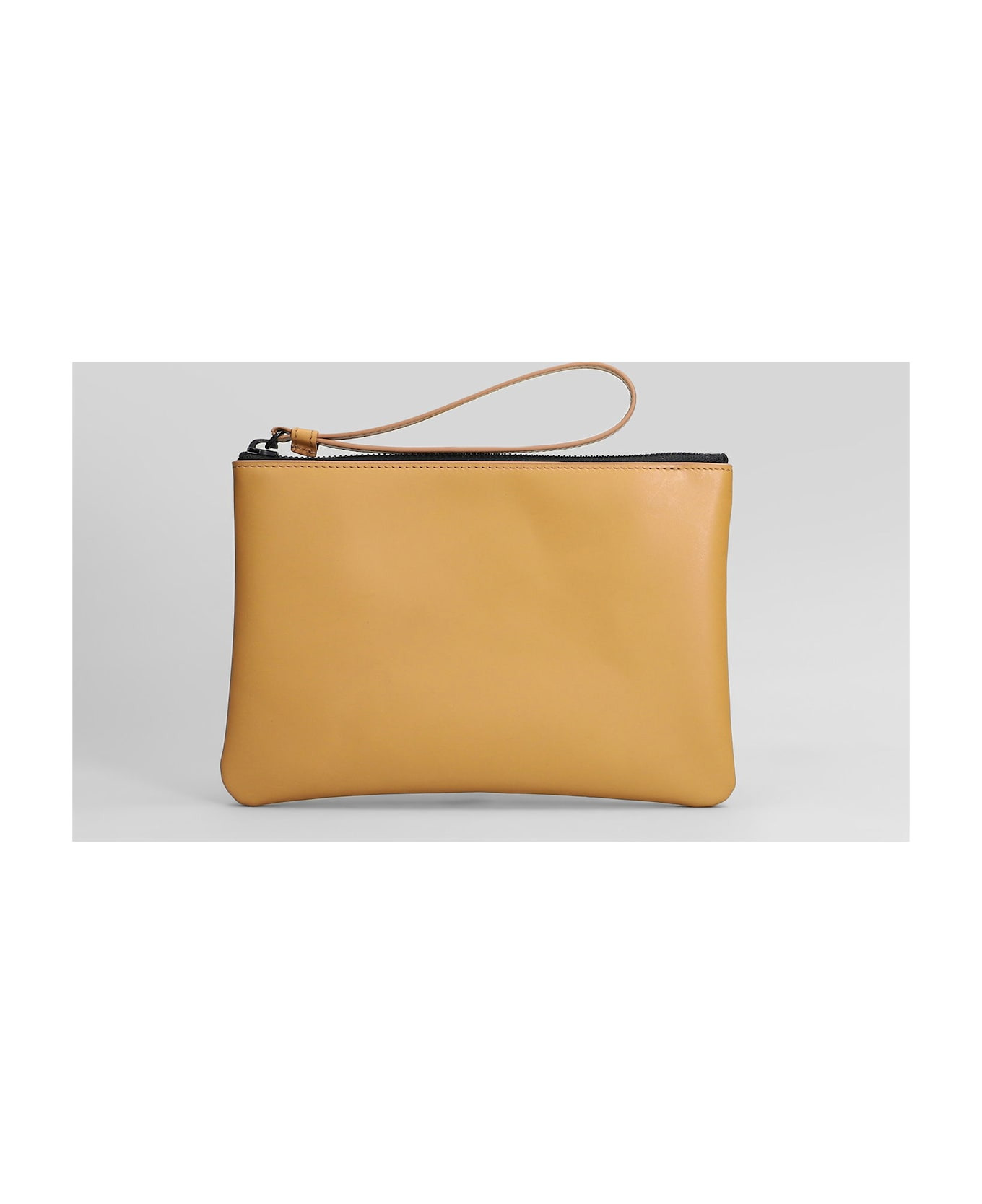 Clutch In Camel Leather - 1